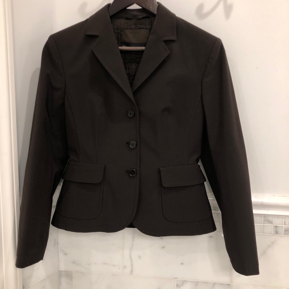 Chocolate Brown Prada Blazer